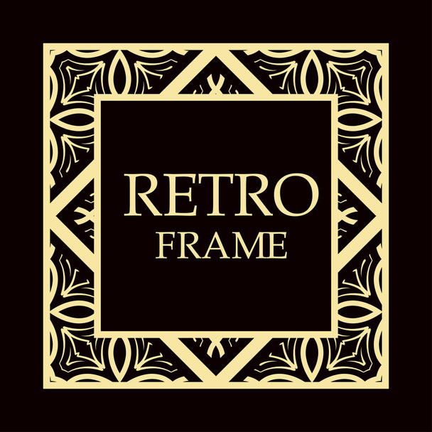 Retro ornamental frame - Vettoriali, immagini