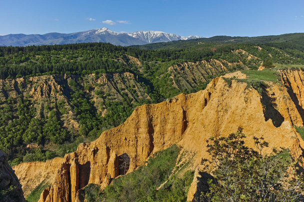 Закат Пейзаж скальной формации Стоб пирамиды, Рила Гора, Кюстендил области, Болгария
 - Фото, изображение