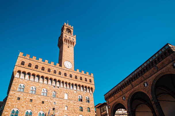 Палаццо Веккио во Флоренции, Италия - Фото, изображение