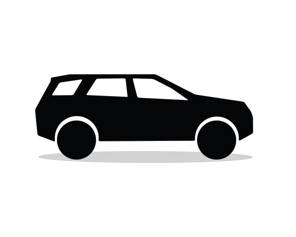 car silhouette design illustration, silhouette style design, designed for icon and animation - Vector, Image