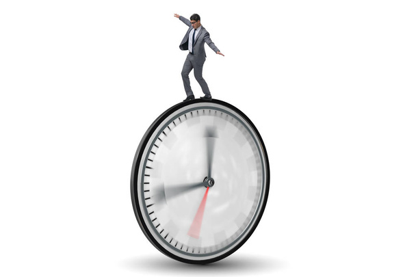 Businessman in time management concept - Photo, Image
