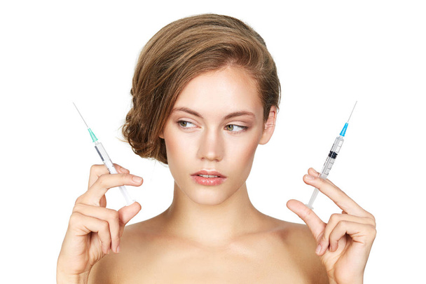 girl getting beauty injection - Photo, Image