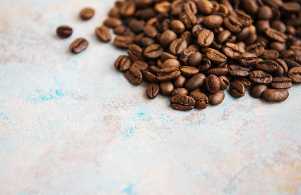 Coffee beans on a stone background - Photo, Image