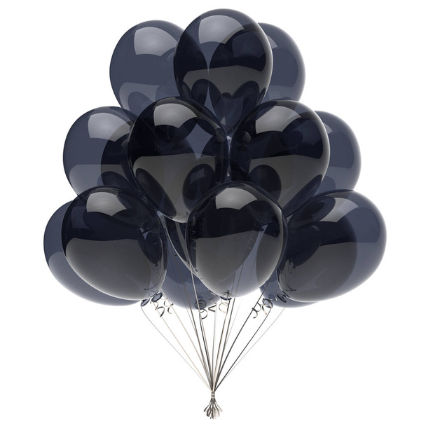 Helium balloons bunch glossy party decoration - 写真・画像