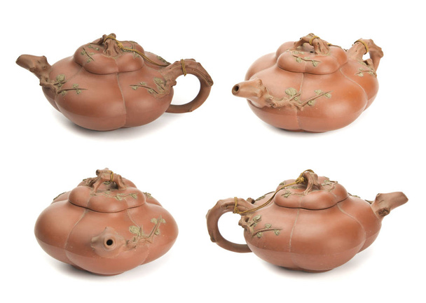 Antique teapot isolated on white background - Photo, Image
