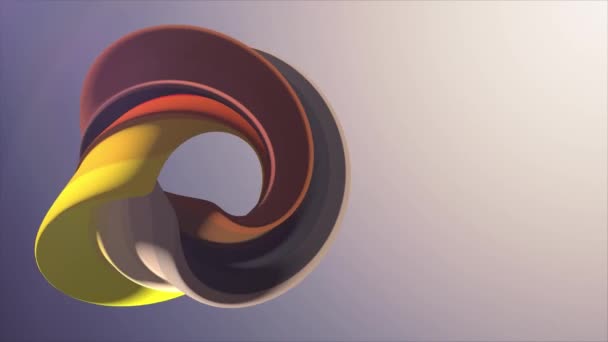 Jemné barvy 3d zakřivené kobliha marshmallow bonbóny bezešvé smyčka abstraktní obrazec animace pozadí nové kvalitní univerzální pohyb dynamické animované barevné radostné videozáznam - Záběry, video