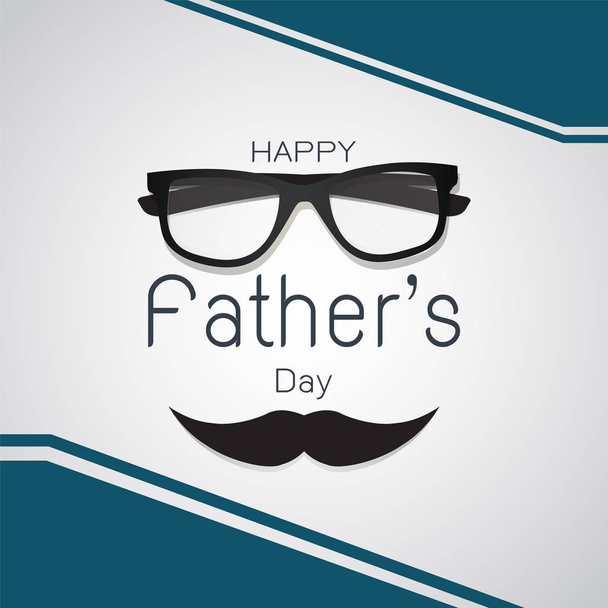 Happy Father's day greeting vector background - Vecteur, image