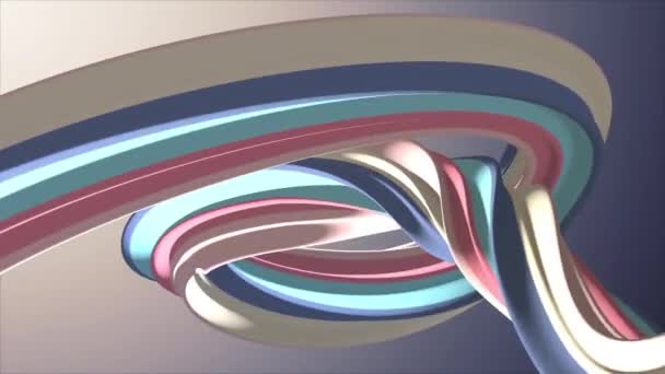Pehmeät värit 3D kaareva vaahtokarkki köysi karkkia saumaton silmukka abstrakti muoto animaatio tausta uusi laatu universaali liike dynaaminen animoitu värikäs iloinen video kuvamateriaalia
 - Materiaali, video