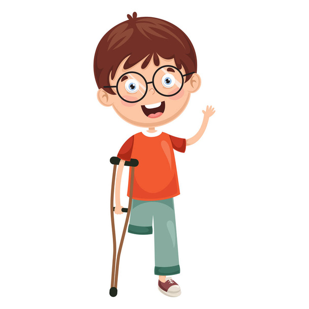 Vector Illustration Of Disabilities - Vettoriali, immagini