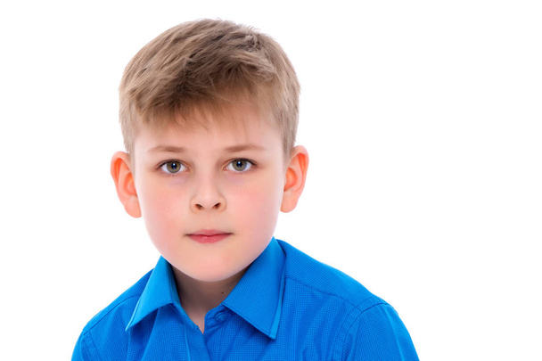 Portrait of a little boy close-up. - Foto, afbeelding