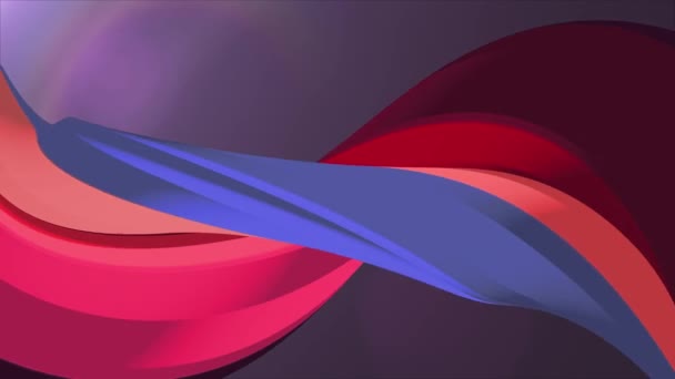 Yumuşak renkler 3d eğri hatmi ip şeker sorunsuz döngü soyut şekil animasyon arka plan yeni kalite evrensel hareket dinamik animasyonlu renkli neşeli video görüntüleri - Video, Çekim