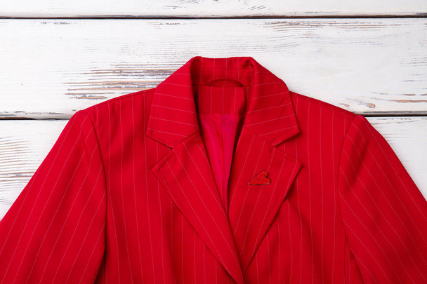 Red classic blazer for women. - Photo, Image