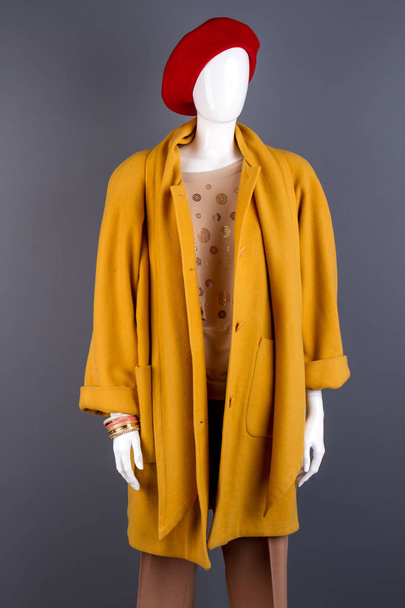 Modern autumn clothes on mannequin. - Photo, Image