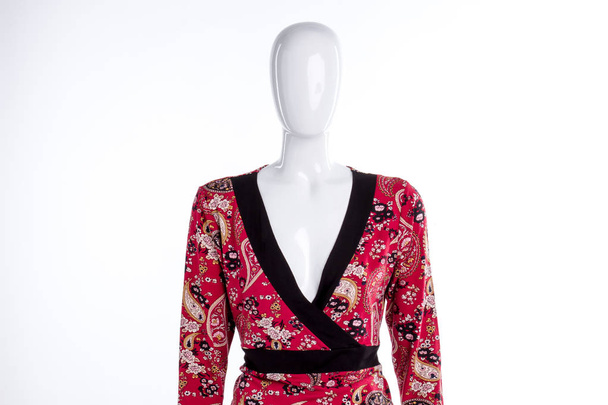Blusa textil estampado vintage para mujer
. - Foto, Imagen