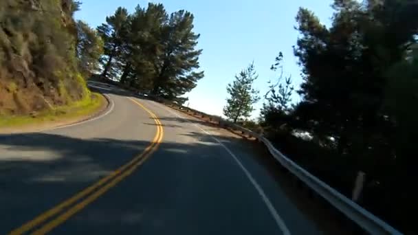 Úhel pohledu při jízdě po dálnici Pacific Coast - Záběry, video