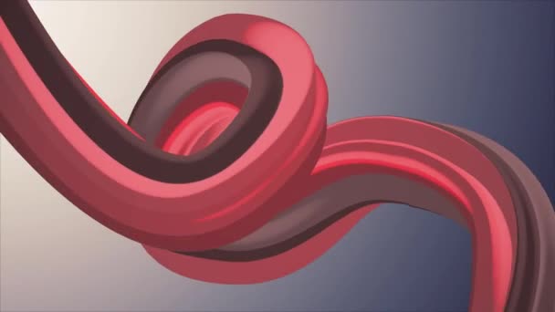 柔らかな色 3 d 曲線マシュマロ ロープ キャンディ シームレス ループ抽象図形アニメーション背景新しい品質ユニバーサルモーションインタ動的アニメーション カラフルなうれしそうな映像 - 映像、動画