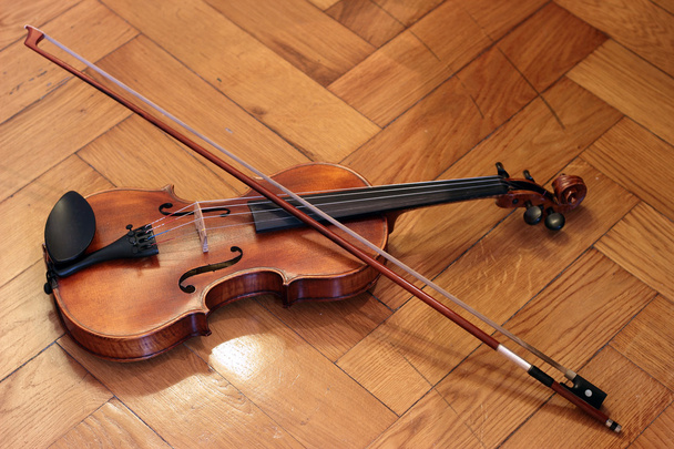Geige und Bogen - Foto, Bild