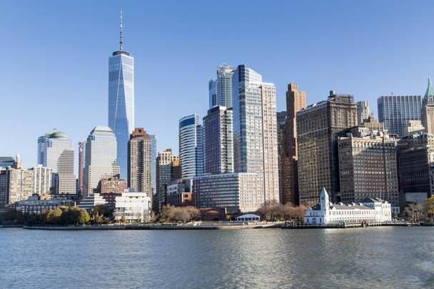 New York, Lower Manhattan skyline - Фото, изображение