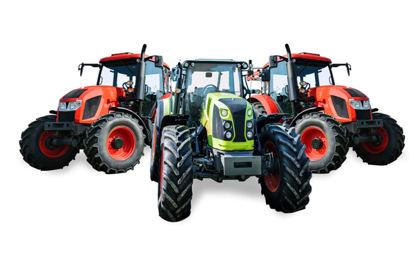 Modern mezőgazdasági traktorok - Fotó, kép