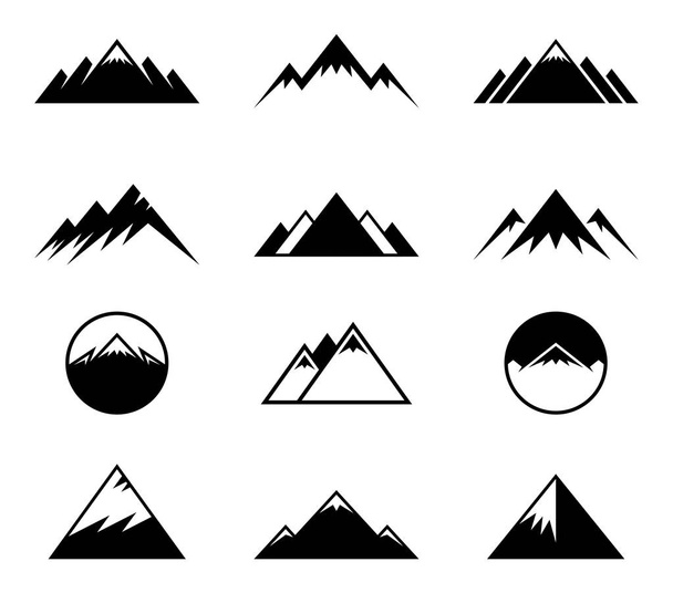 Vector mountains icons - Vector, Image