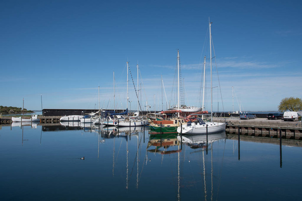 Yacht harbor of town of Stege in Denmark - Фото, зображення