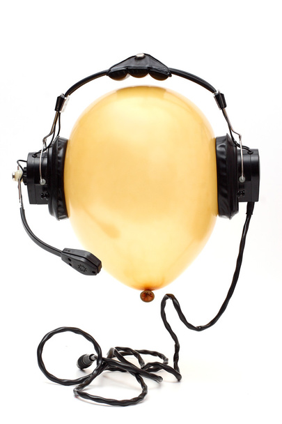 Ballon with headphone - Zdjęcie, obraz