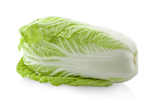 fresh chinese cabbage on a white background - 写真・画像