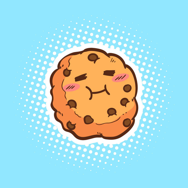 lindo cookies vector de dibujos animados
 - Vector, Imagen