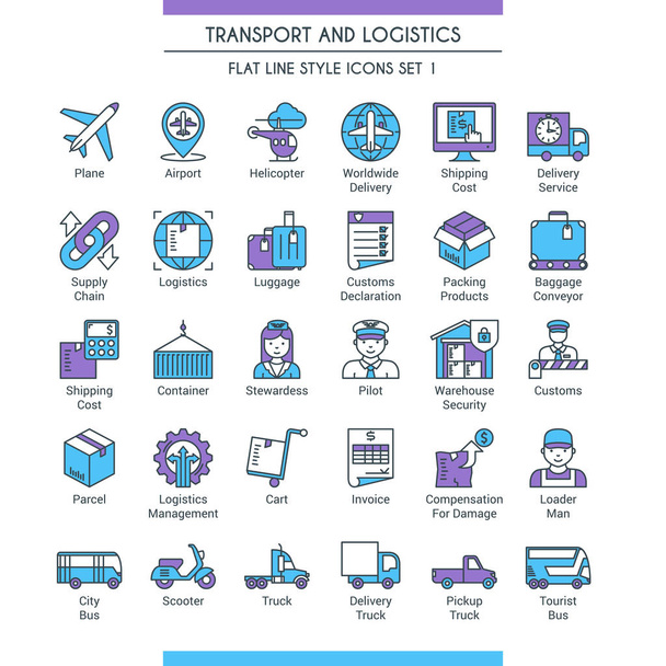 Transport and logistic icons 01 - Vector, Image