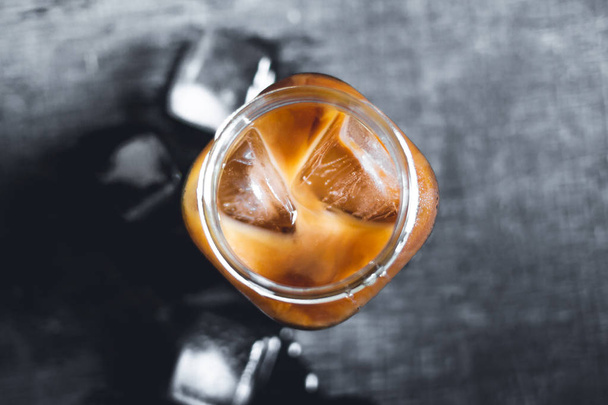 iced coffee Cool coffee in the glass - Photo, Image