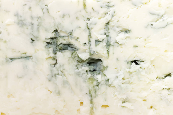 Texture du fromage bleu avec gros plan de moisissure bleu-gris
 - Photo, image