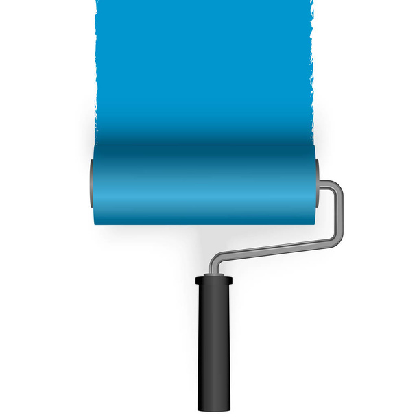 paint roller with marking - Vector, Image