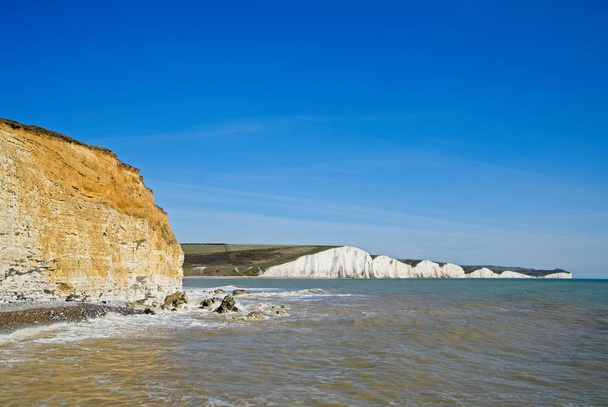 Vista de la costa de Sussex desde Hope Gap
 - Foto, Imagen