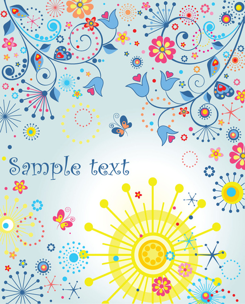Summer abstract poster - Vector, afbeelding