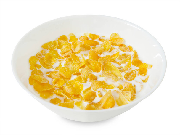 Gouden cornflakes ontbijt granen - Foto, afbeelding