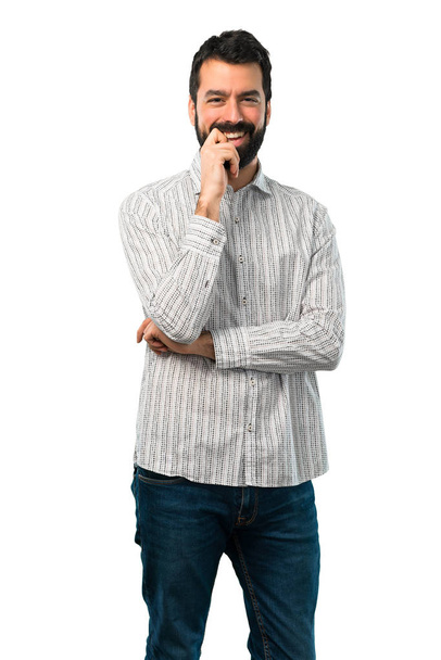 Handsome man with beard laughing - Φωτογραφία, εικόνα