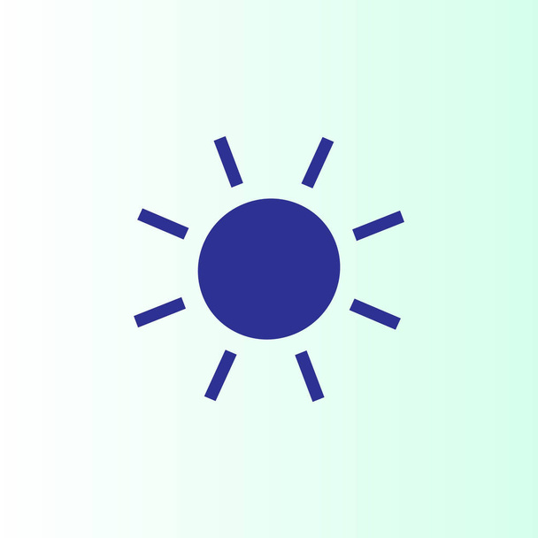 icono del sol, ilustración vectorial - Vector, imagen