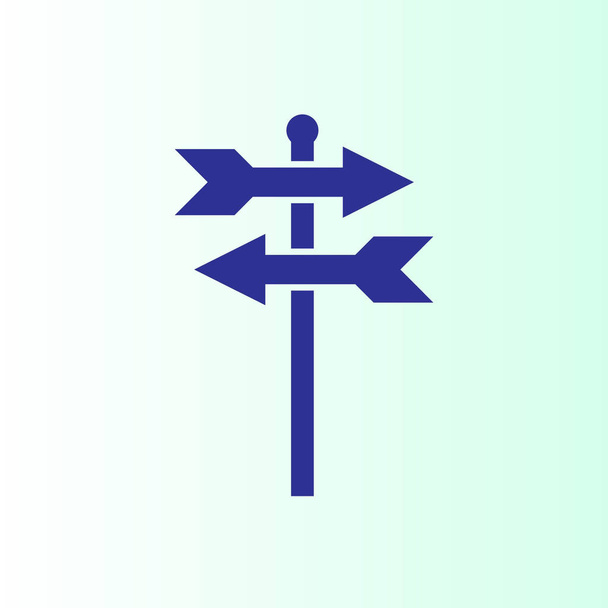 semplice illustrazione vettoriale icona Signpost
 - Vettoriali, immagini