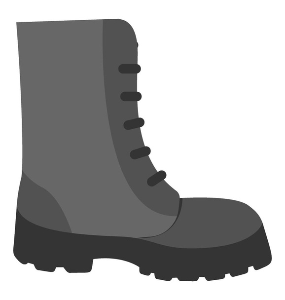 Military boots worn by army personnel called combat boots - Вектор, зображення