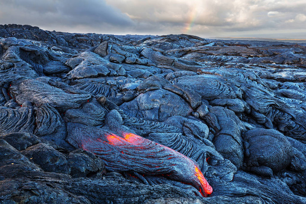 Aktywny wulkan Kilauea na Big Island na Hawajach - Zdjęcie, obraz