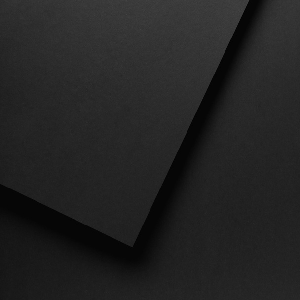 fekete üres absztrakt texturált papír háttér  - Fotó, kép