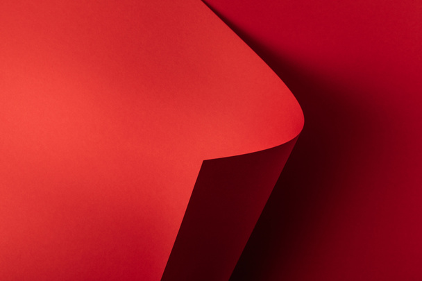 leuchtend rot leerer abstrakter Papierhintergrund  - Foto, Bild