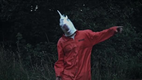 divertenti, uomo in maschera di unicorno
 - Filmati, video