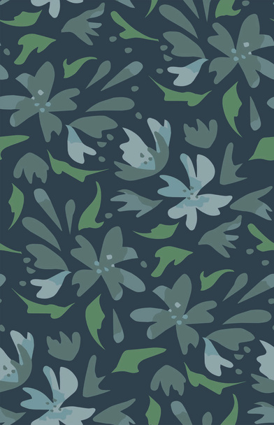 jungle leaves seamless vector pattern - Vektor, Bild