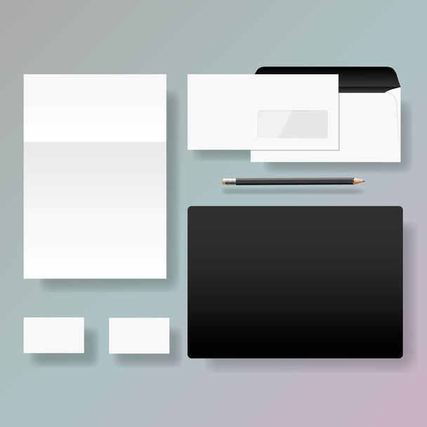 Set of corporate identity style template design - Vector, Image