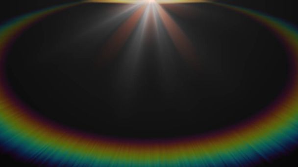 Περίληψη του φωτισμού Αναλαμπή φακού ψηφιακό σε σκούρο φόντο - Φωτογραφία, εικόνα