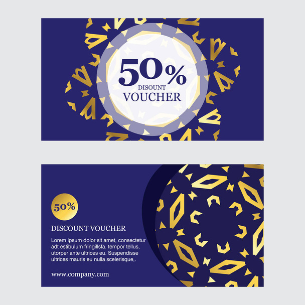 50% descount brochure design - Vector, Image