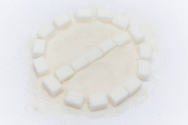 Slide of sugar cubes - Photo, Image