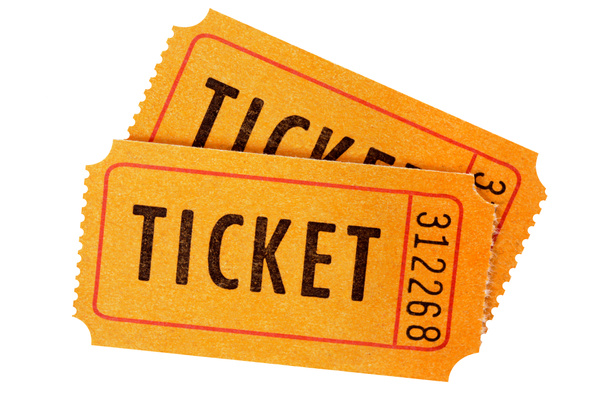 Orange admission tickets - Photo, Image