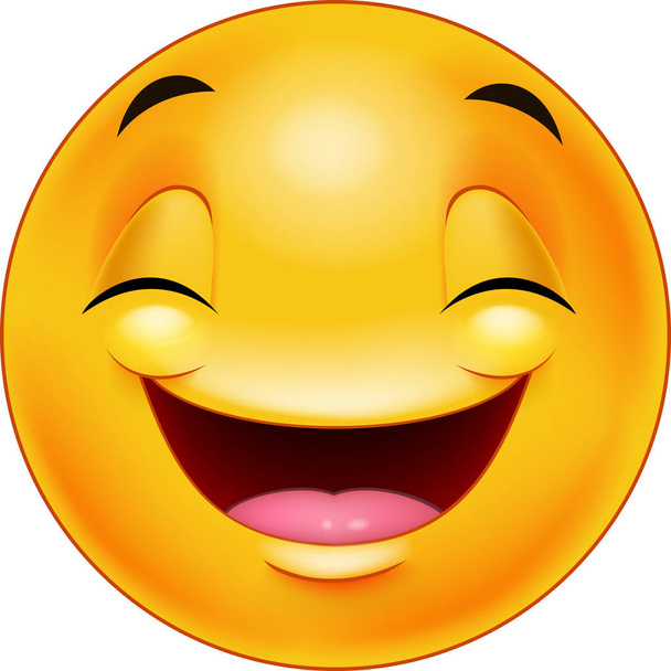 glücklich Smiley Emoticon Gesicht - Vektor, Bild